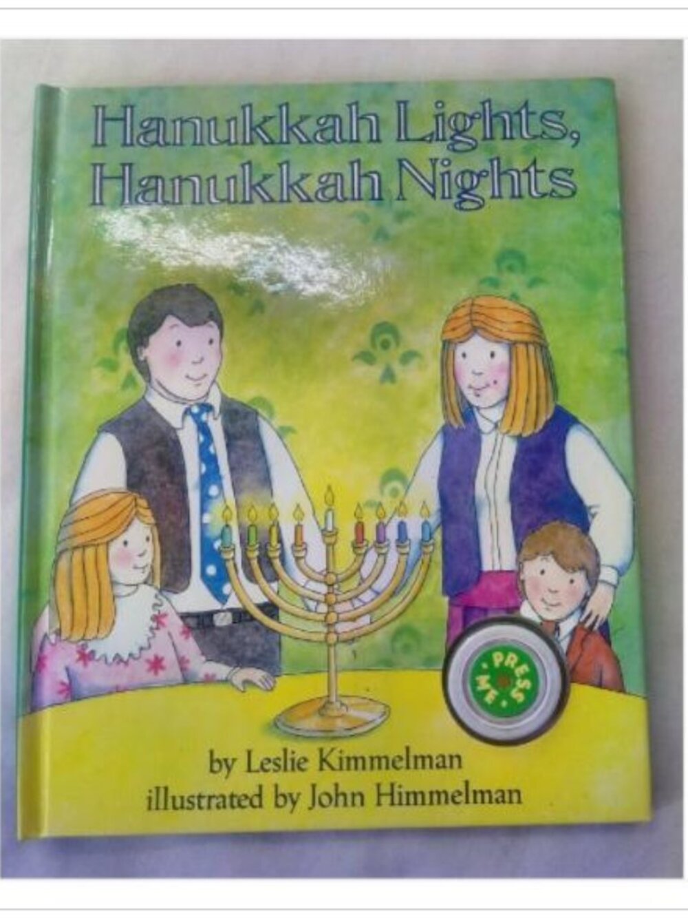 Hanukkah Lights, Hanukkah Nights Leslie Kimmelman 1995 Hardcover Book Vintage